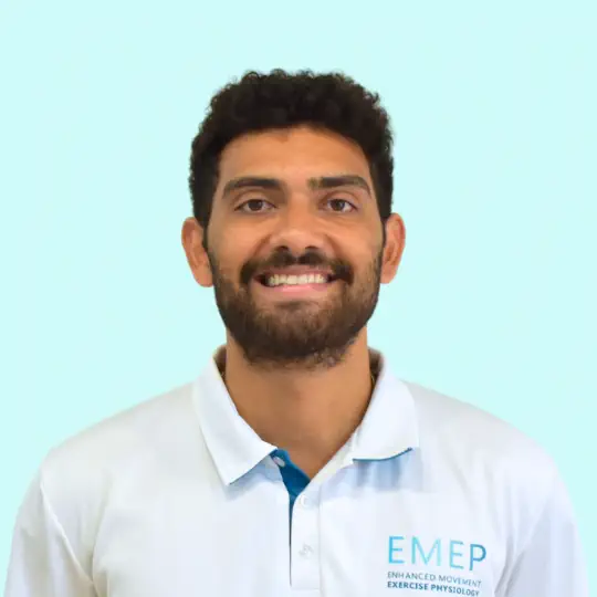 Alex Moulsdale Exercise Physiologist, Mobile + Coorparoo Clinic + Bay Islands emep shirt (1)